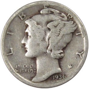 1936 Dime