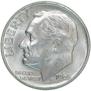 1963 Dime