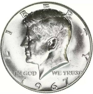 1967 Half Dollar