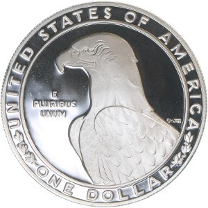 1983 Olympic Silver Dollar Reverse