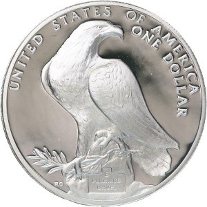 1984 Olympic Silver Dollar Reverse