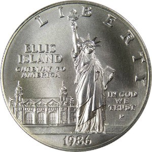 1986 Statue of Liberty Silver Dollar