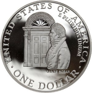 1992 White House Silver Dollar Reverse