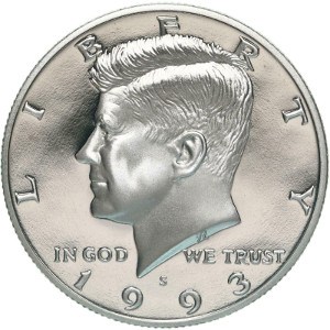1993-P Clad Brilliant Uncirculated Kennedy Half Dollar BU 