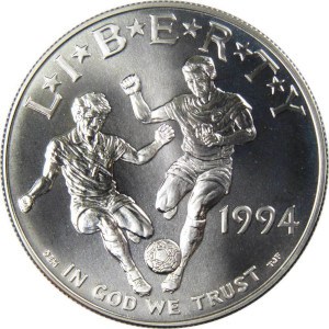 Details about   1994-D World Cup $1 Silver Commem BU w/Box & COA SKU#6998