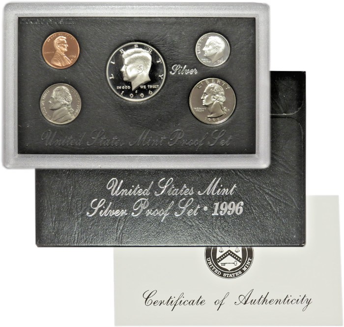 1996 Silver Proof Set