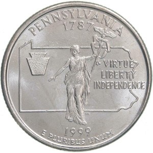 1999 Pennsylvania Quarter