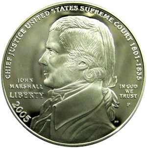 2005 Chief Justice John Marshall Silver Dollar