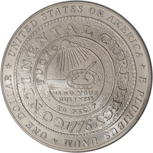 2006 Benjamin Franklin Founding Father Silver Dollar Reverse