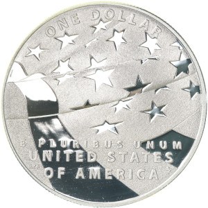 2012 Star Spangled Banner Silver Dollar Reverse