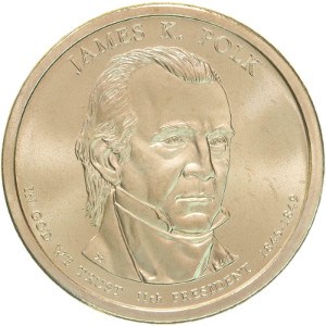 Details about   2009 P D James K Polk Presidential Dollar Set from U.S Mint Set 
