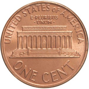 Lincoln Memorial Penny Reverse