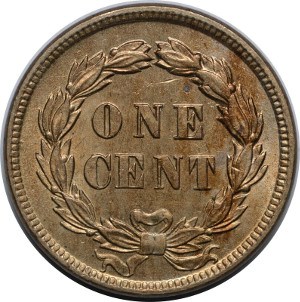 Type 1 Indian Head Penny Reverse